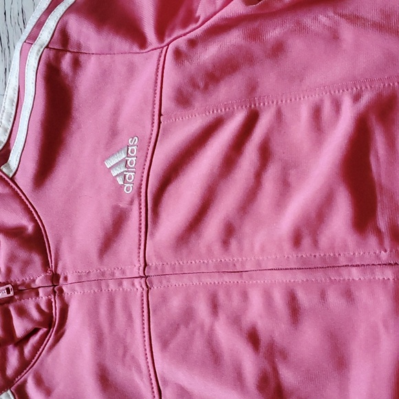 ADIDAS GIRLS PINK TRACK JACKET 👩💕 - Picture 3 of 6